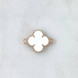 Charm VCyA Clover 2.85gr / 1.5mm White Rose Gold