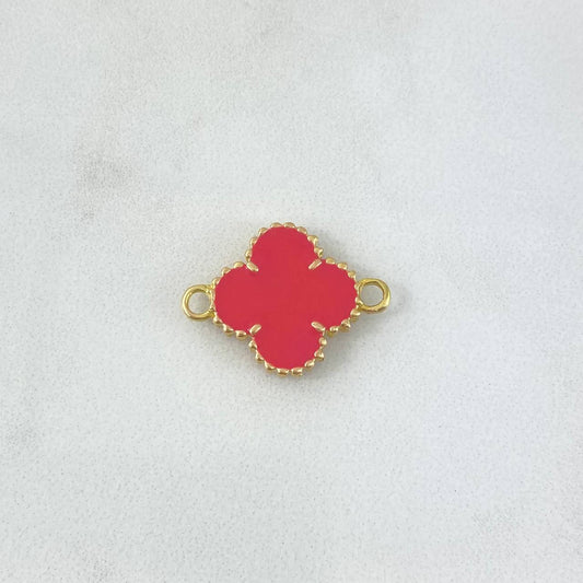 Charm VCyA Clover 2.85gr / 1.5mm Magenta Yellow Gold