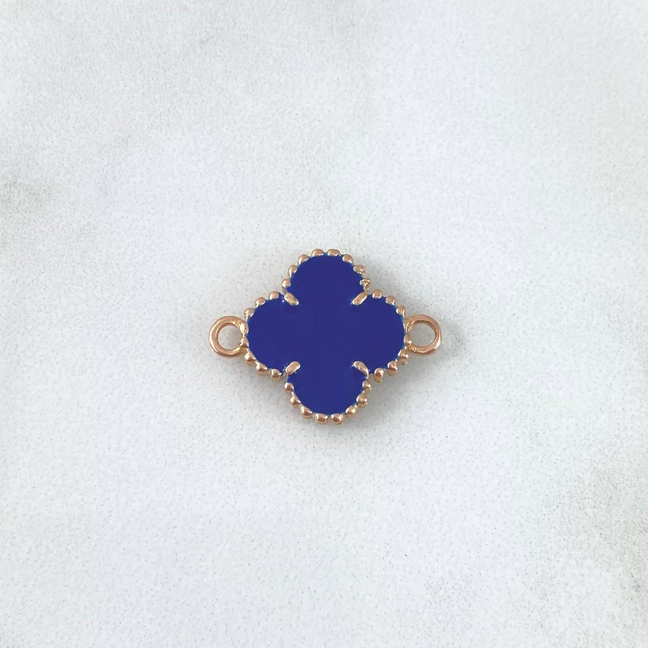 Charm VCyA Clover 3.5gr / 1.5mm Dark Blue Rose Gold