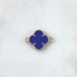 Charm VCyA Clover 3.5gr / 1.5mm Dark Blue Rose Gold