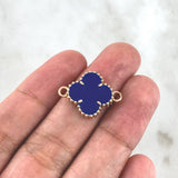 Charm VCyA Clover 3.5gr / 1.5mm Dark Blue Rose Gold