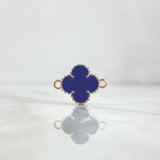 Charm VCyA Clover 3.5gr / 1.5mm Dark Blue Rose Gold