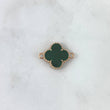 Charm VCyA Clover 3.15gr / 1.5mm Dark Green Rose Gold