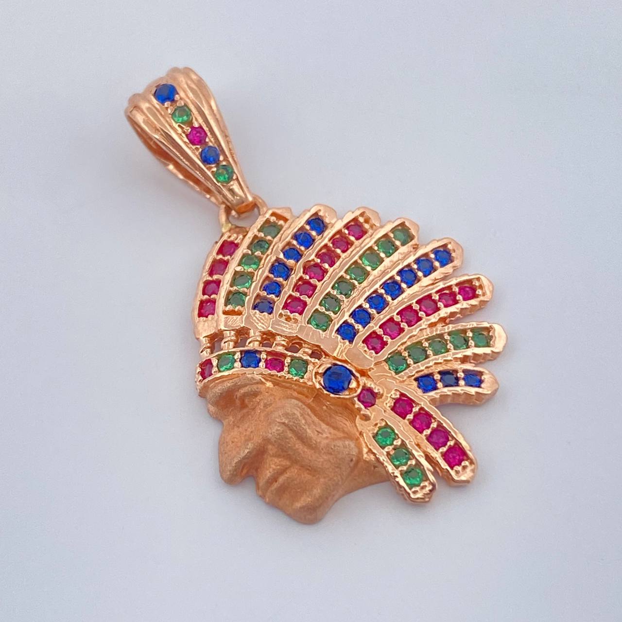 Dije Indio 2.95gr / 1 1/4 in / Oro Rosa 18K %