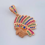 Dije Indio 2.95gr / 1 1/4 in / Oro Rosa 18K %