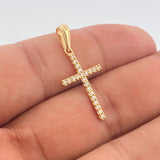 Dije Cruz 1.4gr / 1 1/4 in / Oro Amarillo 18K %