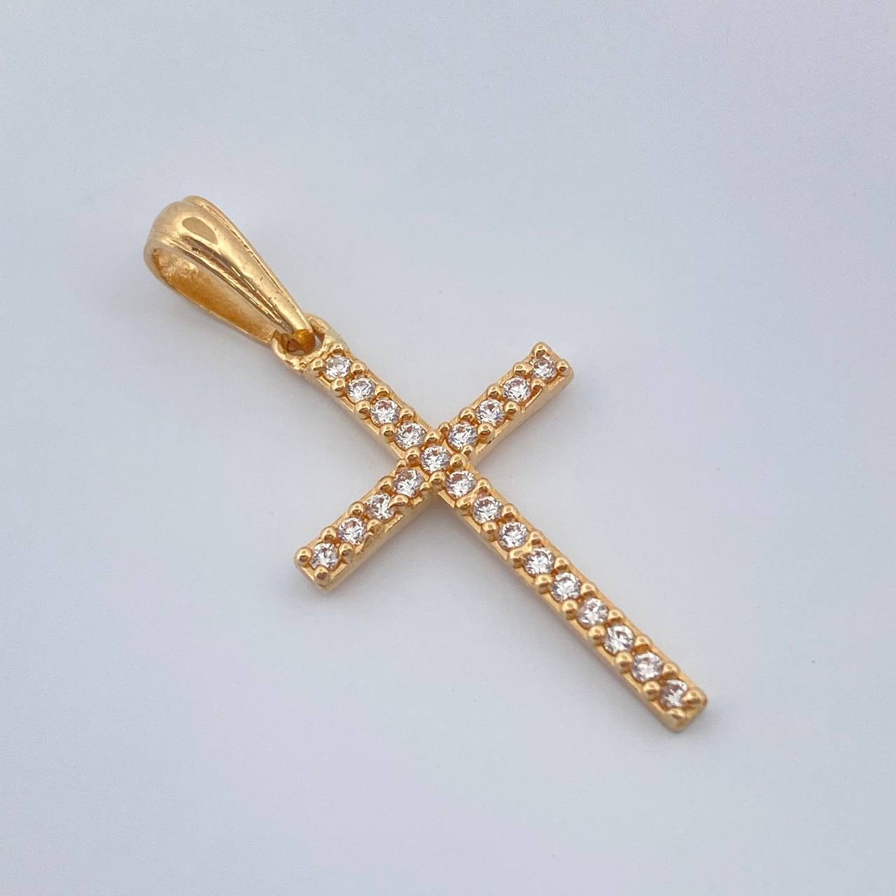 Dije Cruz 1.4gr / 1 1/4 in / Oro Amarillo 18K %