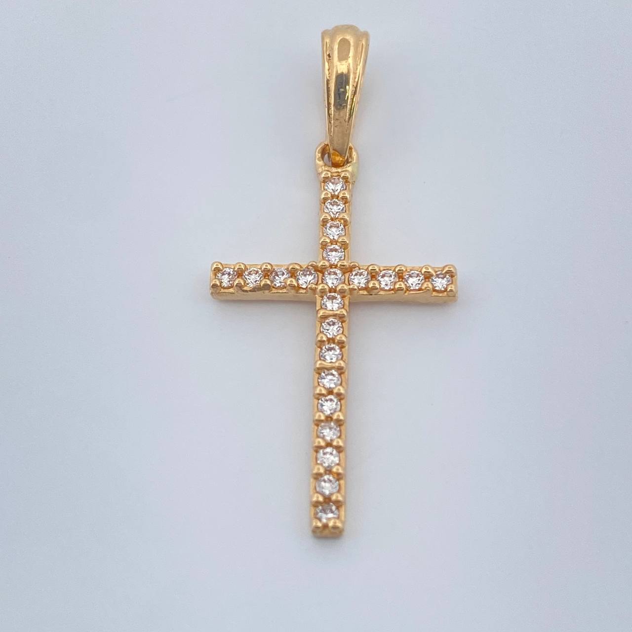 Dije Cruz 1.4gr / 1 1/4 in / Oro Amarillo 18K %