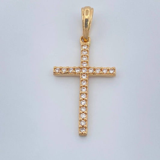 Dije Cruz 1.4gr / 1 1/4 in / Oro Amarillo 18K %