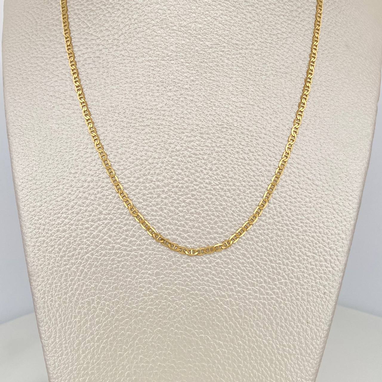 Cadena Escalera Plana 5.45 g / 23 1/2 in / 1 mm Oro Amarillo 18K