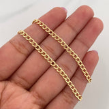 Cadena Cubana 5.4 g / 28 in / 2.9 mm Oro Amarillo 18K