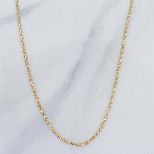 Cadena Morse 2.1 g / 18 in / 0.5 mm Oro Amarillo 18K