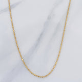 Cadena Morse 2.1 g / 18 in / 0.5 mm Oro Amarillo 18K