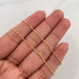 Cadena Morse 2.1 g / 18 in / 0.5 mm Oro Amarillo 18K