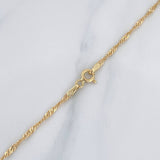 Cadena Singapur 1.85 g / 23 1/2 in / 1.8 mm Oro Amarillo 18K