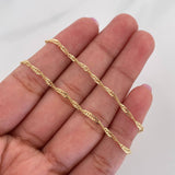 Cadena Singapur 1.85 g / 23 1/2 in / 1.8 mm Oro Amarillo 18K
