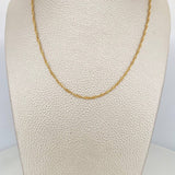 Singapore Chain 1.5 g / 17 3/4 in / 0.5 mm Yellow Gold 18K