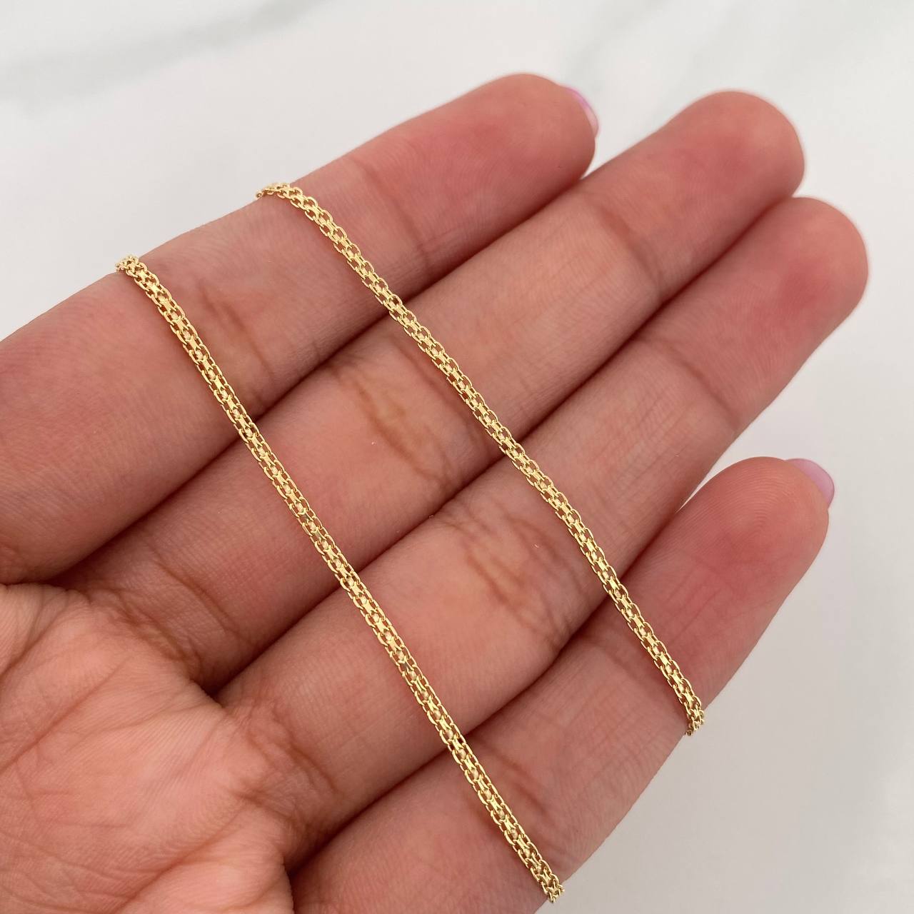 Bismark Chain 2.45 g / 18 in / 0.5 mm Yellow Gold 18K