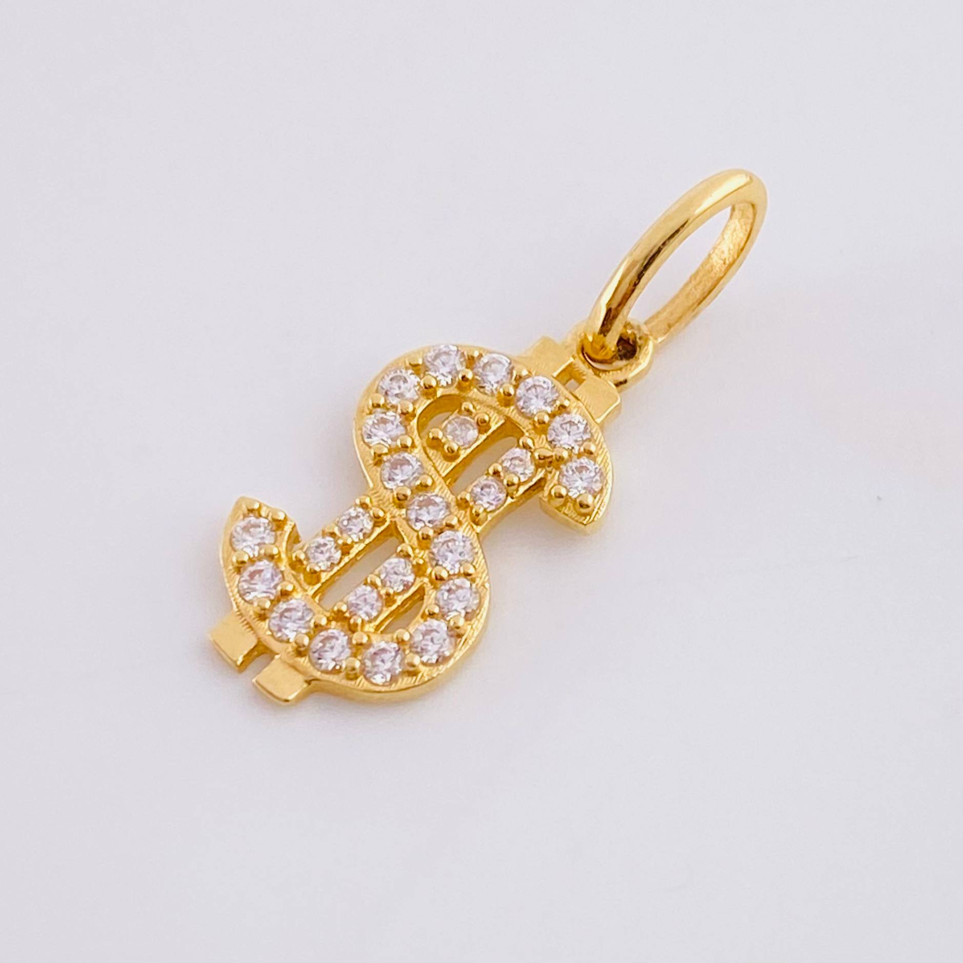 Dije Signo Dólar 1.1gr / 1 in / Oro Amarillo 18K