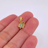 Dije Pajarito 0.95gr / 1/2 in / Dos Oros Amarillo Blanco 18K