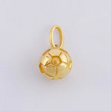 Dije Futbol Balon 1.8gr / 1/2 in / Oro Amarillo 18K