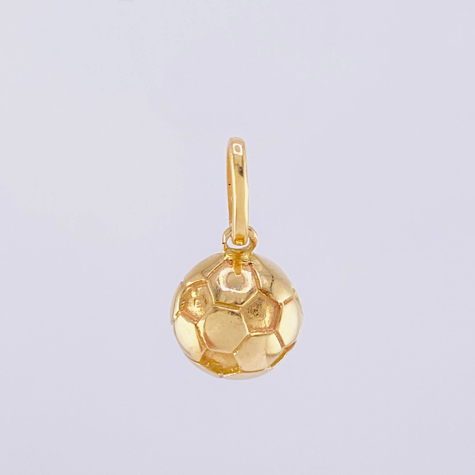 Dije Futbol Balon 1.8gr / 1/2 in / Oro Amarillo 18K