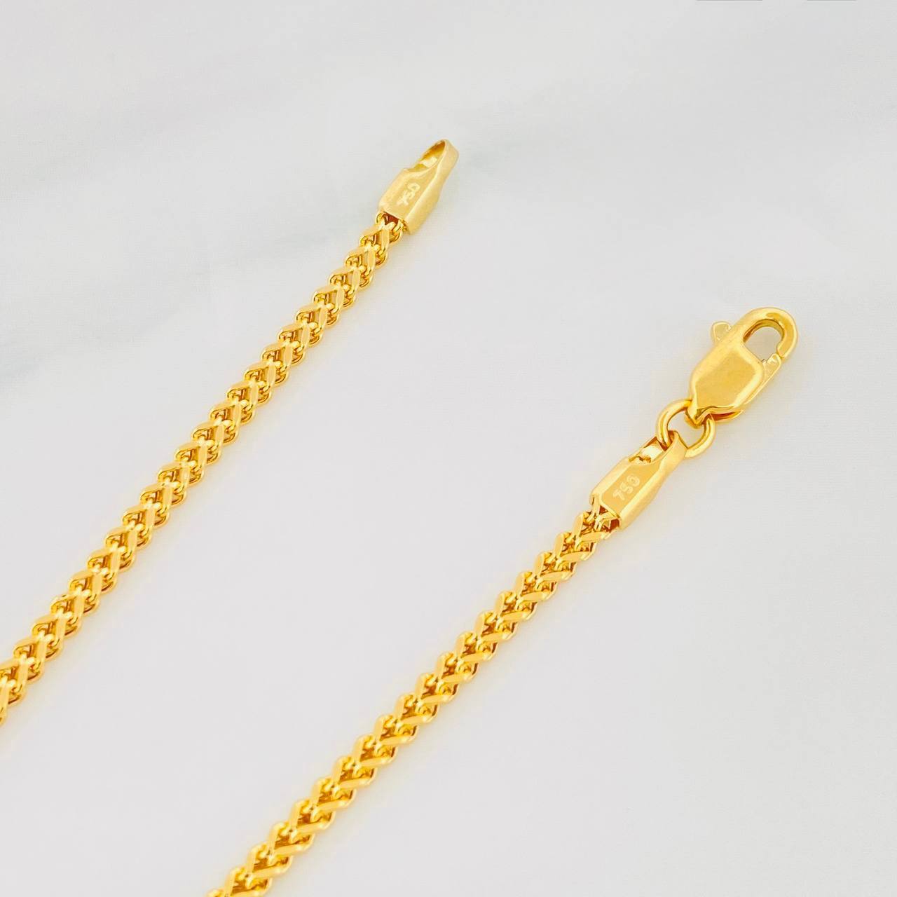 Pulso Franco 1.8g / 7 1/2 in / 1.9mm Oro Amarillo 18K