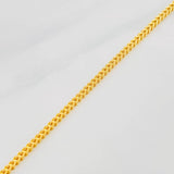 Pulso Franco 1.75g / 7 1/2 in / 1.9mm Oro Amarillo 18K