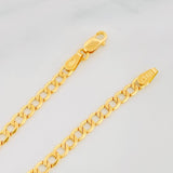 Cuban Links Bracelet 2.35g / 8 1/4 in / 3.4mm Yellow Gold 18K