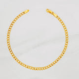 Pulso Cubano 2.4g / 8 1/4 in / 3.4mm Oro Amarillo 18K