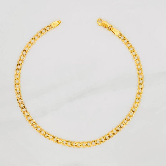 Pulso Cubano 2.35g / 8 1/4 in / 3.4mm Oro Amarillo 18K
