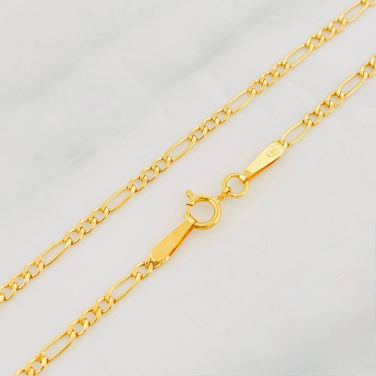 Figaro Chain 1.55g / 18 in / 1.9mm Yellow Gold 18K