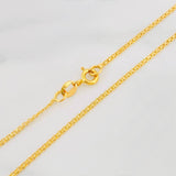 Cadena China 3.3g / 24 in / 1.5mm Oro Amarillo 18K