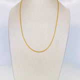 Cadena China 2.75g / 20 in / 1.9mm Oro Amarillo 18K