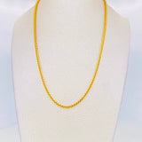 Franco Chain 6.5g / 24 in / 2.1mm Yellow Gold 18K