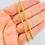 Cadena Lazo 8.2g / 24 in / 3.3mm Oro Amarillo 18K