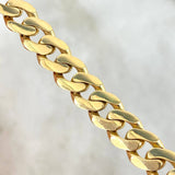 Cadena Cubana 33.75gr / 60cm / 7mm Circones Blancos Broche Cajon Oro Amarillo  18K ©