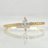 Anillo Solitario Centella 1.3gr / T6 / Oro Amarillo 18K ©