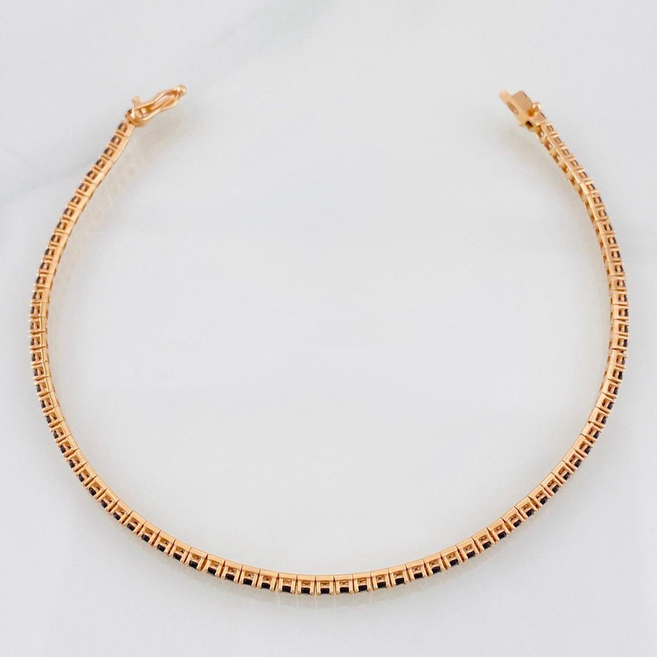 Pulso Tennis 5.8g / 7 3/4 in / 2.1mm Oro Rosa 18K