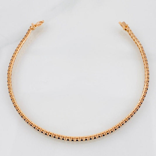 Pulso Tennis 5.8g / 7 3/4 in / 2.1mm Oro Rosa 18K