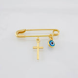 Pendant Click Turkish Eye 1.2g / 1 in 18K Yellow Gold