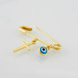 Dije Clip Ojo Turco 1.25g / 1 in Oro Amarillo 18K