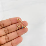 Pendant Click Turkish Eye 1.25g / 1 in 18K Yellow Gold