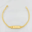Pulso Cubano Placa 3.7g / 7 in / 2.85mm Oro Amarillo 18K