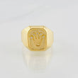 Crown Ring 3.95g / Size 11 1/2 Yellow Gold 18K