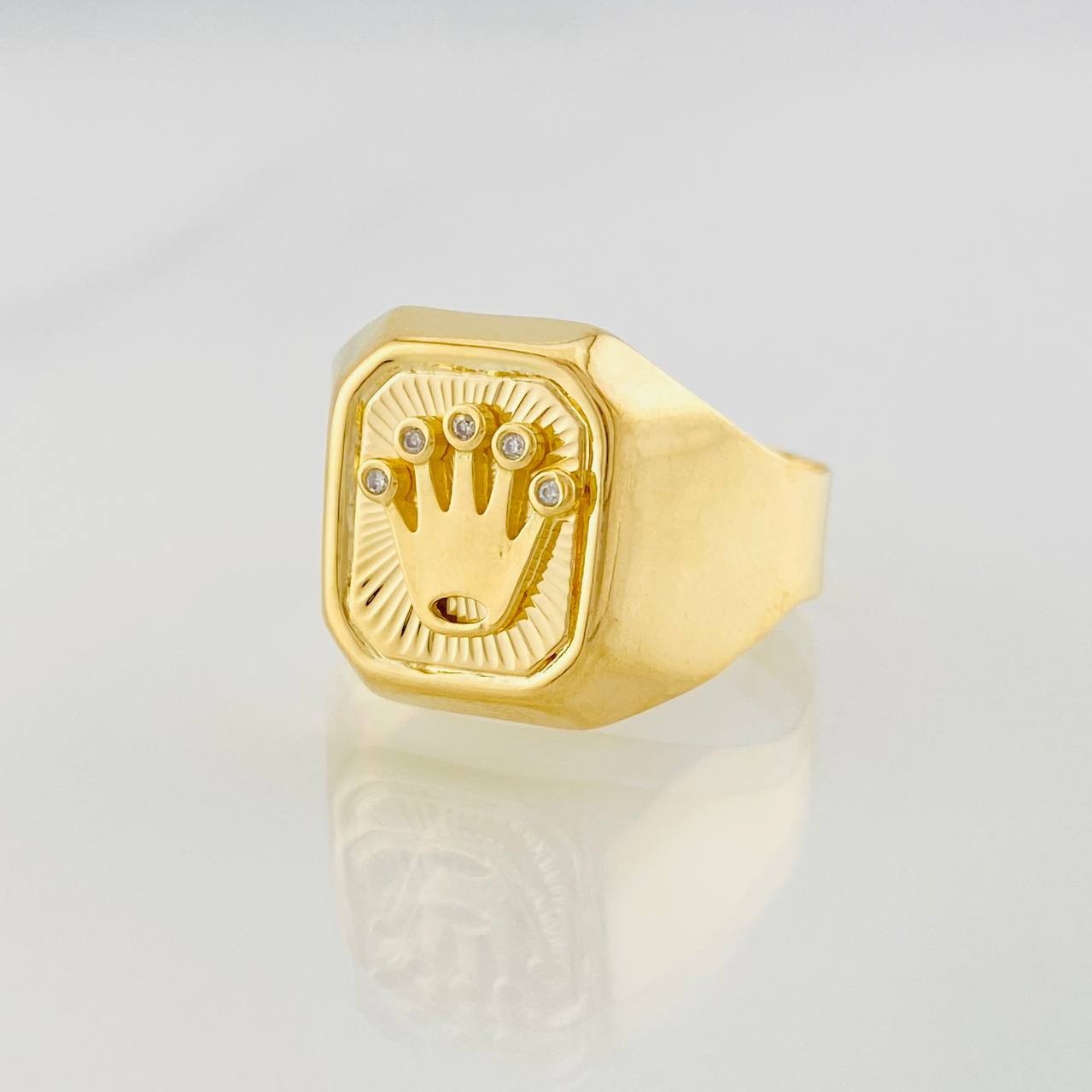 Anillo Virgen de Guadalupe 3.35g / T8 Oro Amarillo 18K