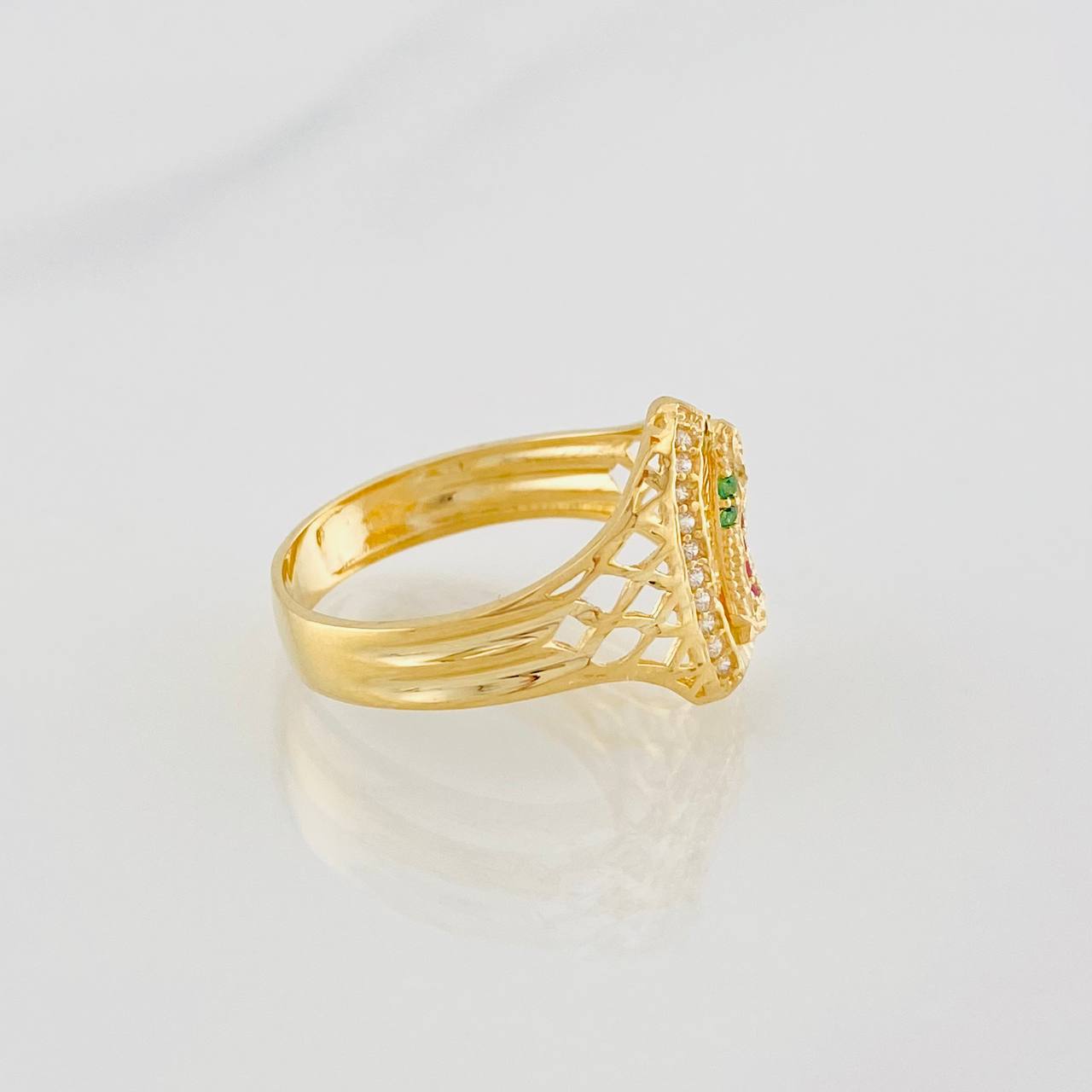 Anillo Virgen de Guadalupe 3.35g / T8 Oro Amarillo 18K
