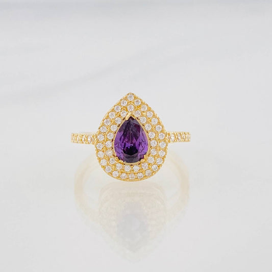 Tear Drop Ring 2.65g / T6 1/4 Yellow Gold 18K