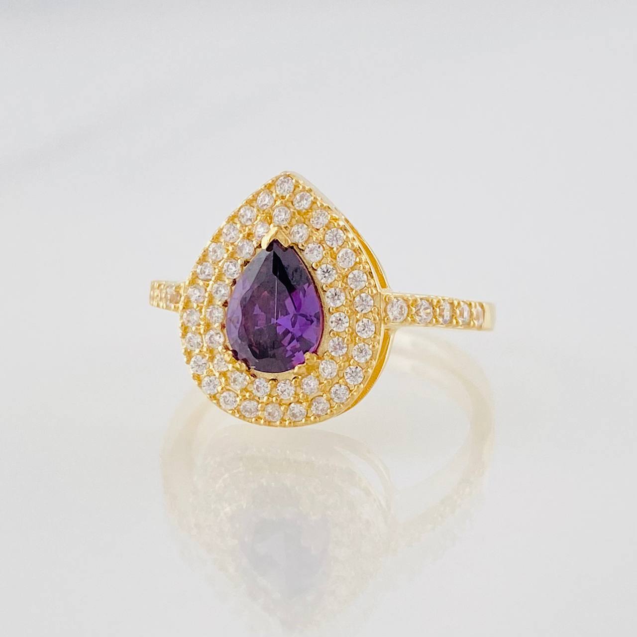 Tear Drop Ring 2.65g / T6 1/4 Yellow Gold 18K