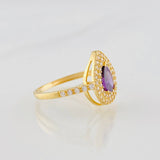 Tear Drop Ring 2.65g / T6 1/4 Yellow Gold 18K